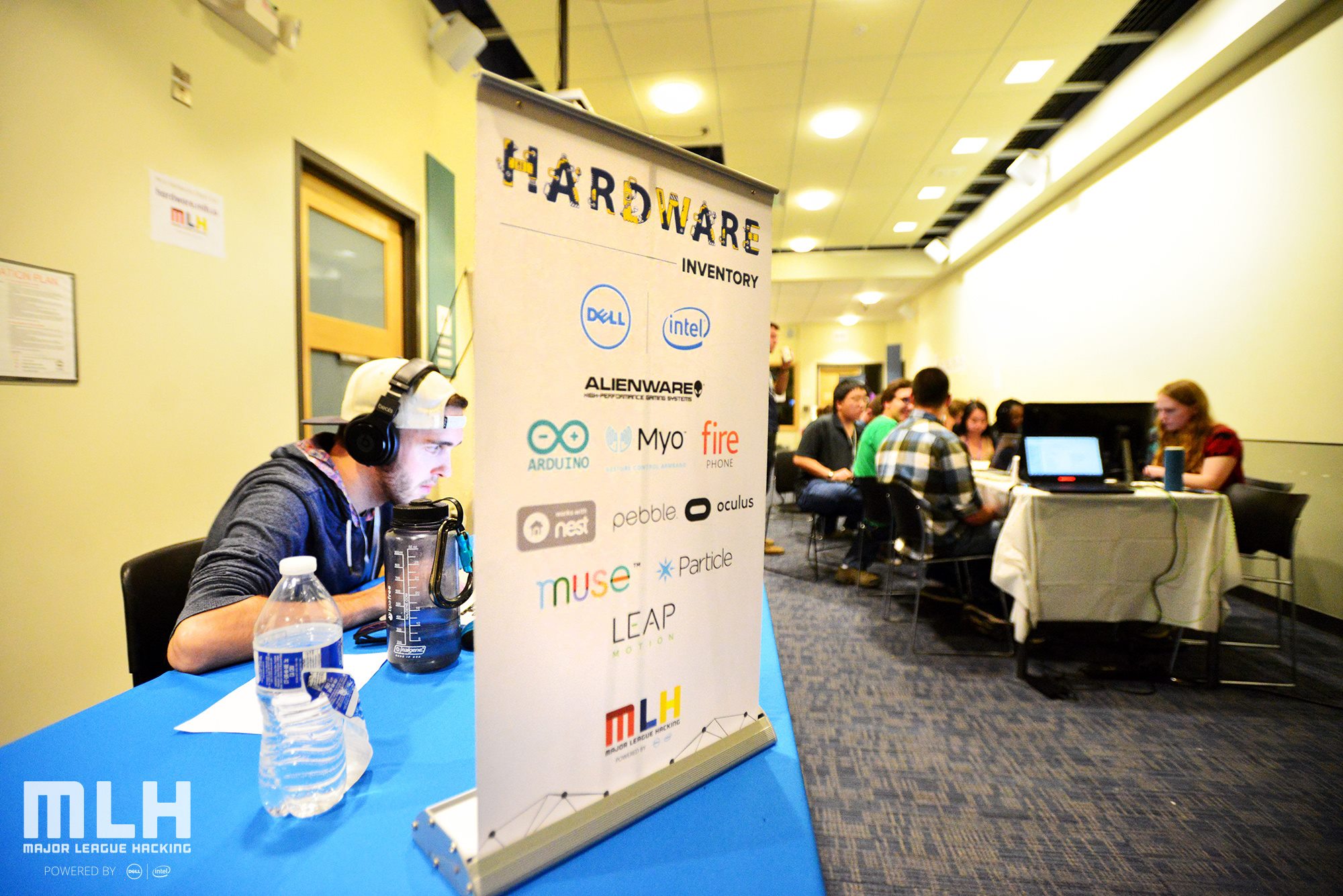 Photos of Major League Hacking's hardware lab.